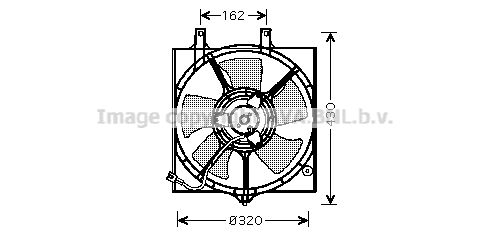 AVA QUALITY COOLING ventiliatorius, radiatoriaus DN7522